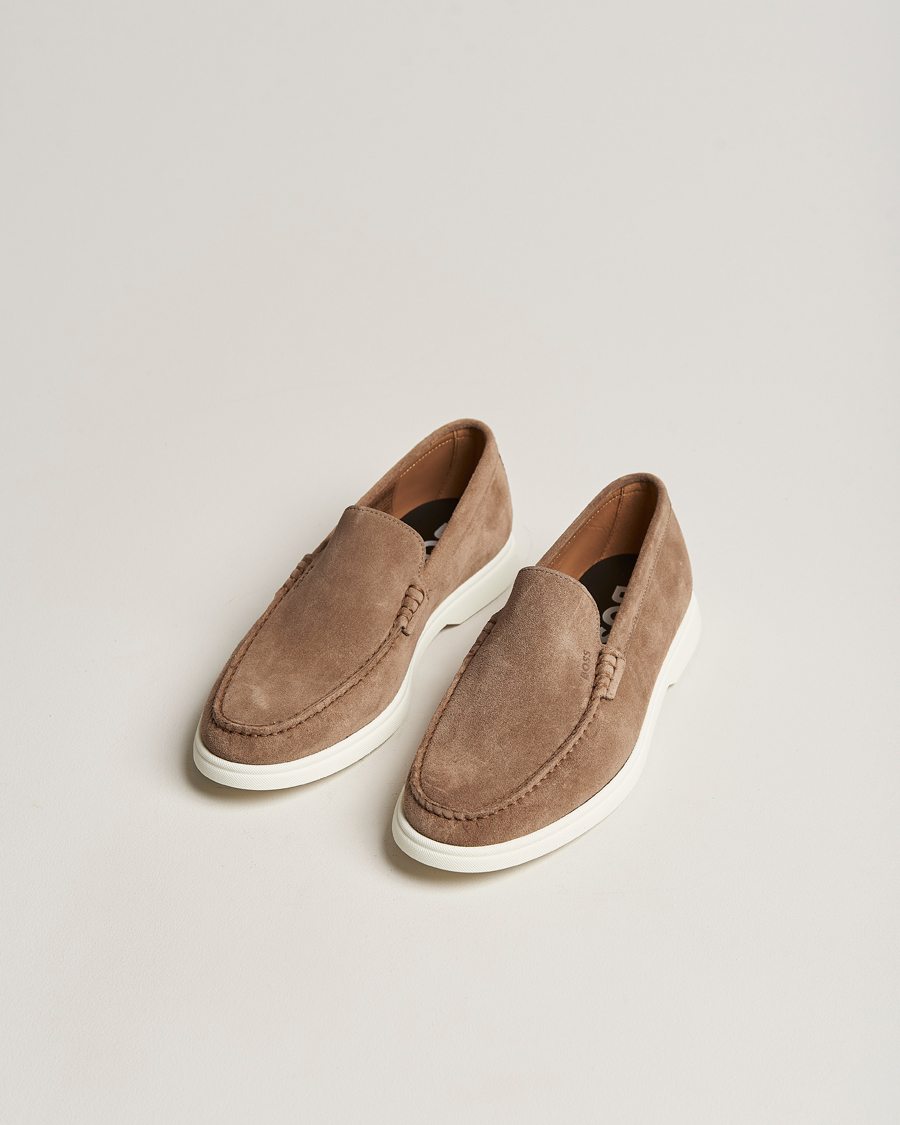 Herre | BOSS BLACK | BOSS BLACK | Sienne Suede Loafer Medium Beige
