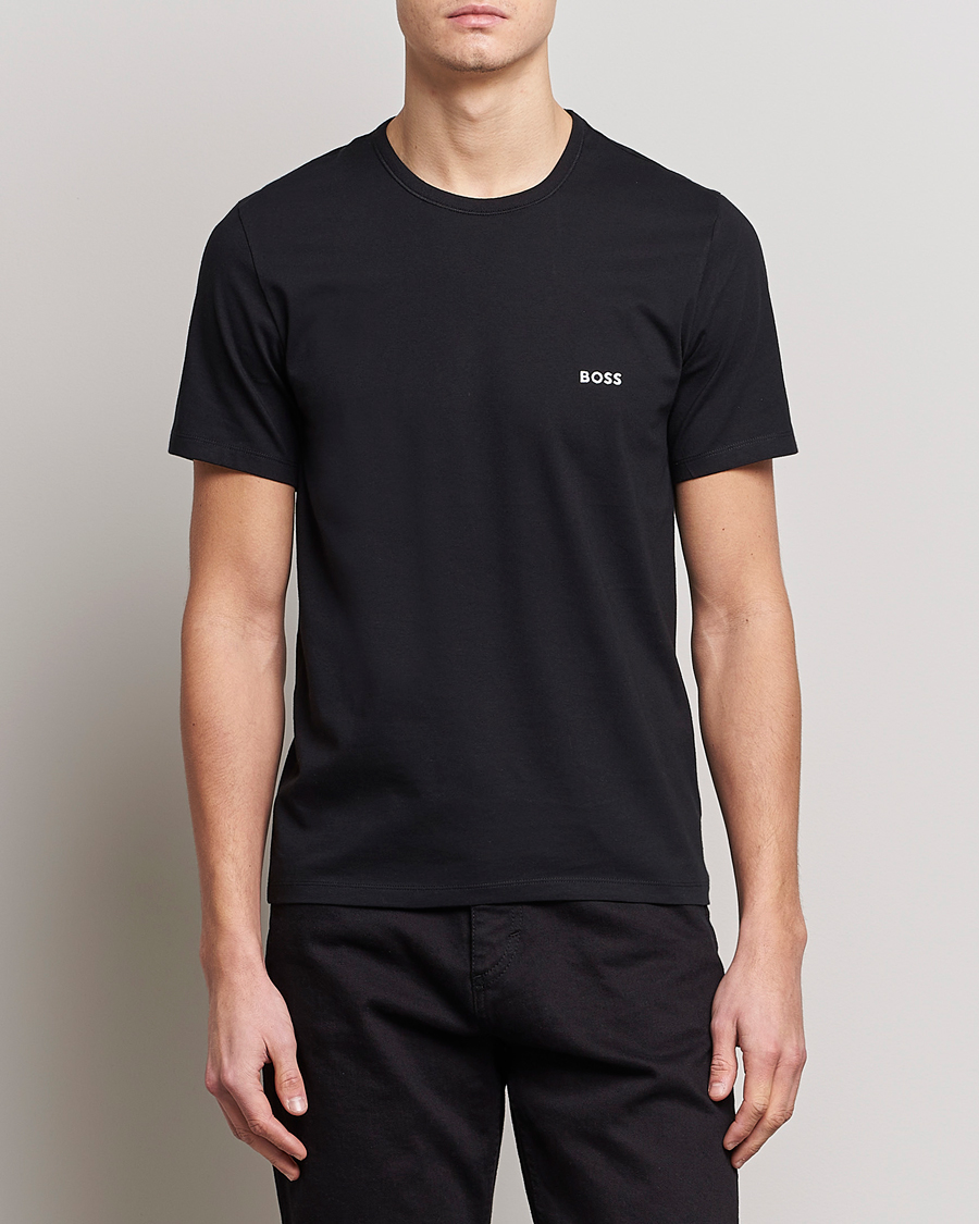Herre | T-Shirts | BOSS BLACK | 3-Pack Crew Neck T-Shirt Blue/Navy/Dark Blue