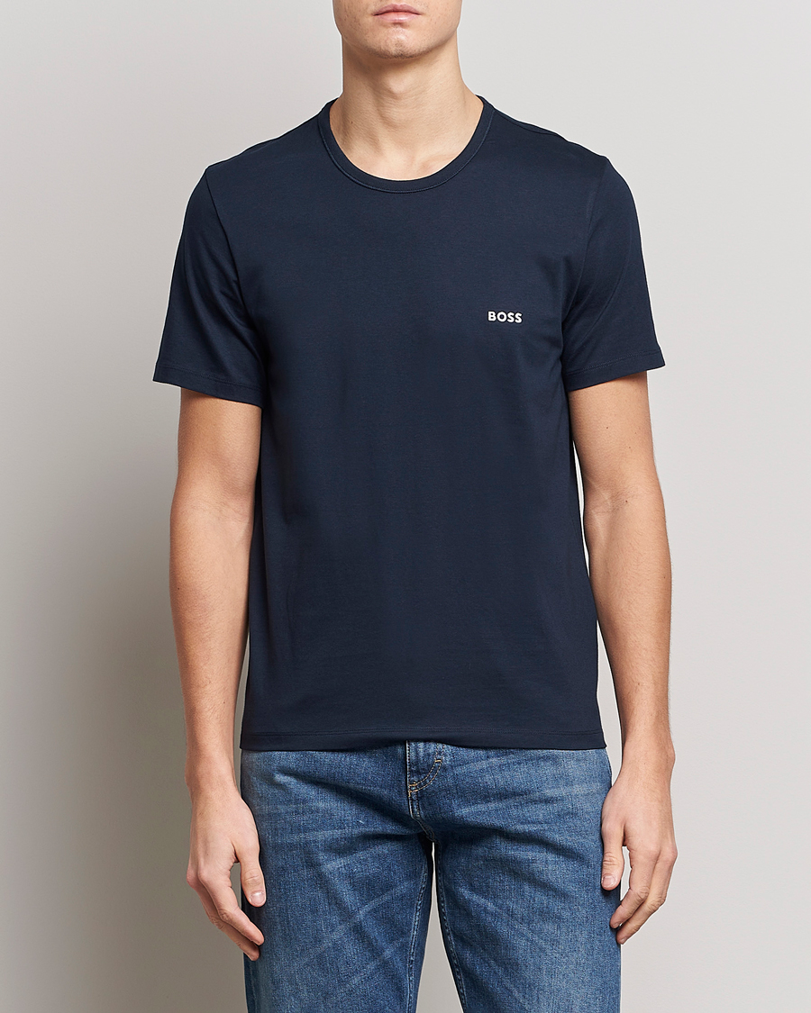 Herre | Kortærmede t-shirts | BOSS | 3-Pack Crew Neck T-Shirt Navy/Green/White