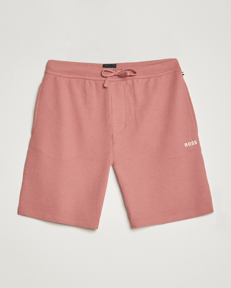 Herre | Shorts | BOSS BLACK | Waffle Logo Shorts Open Pink