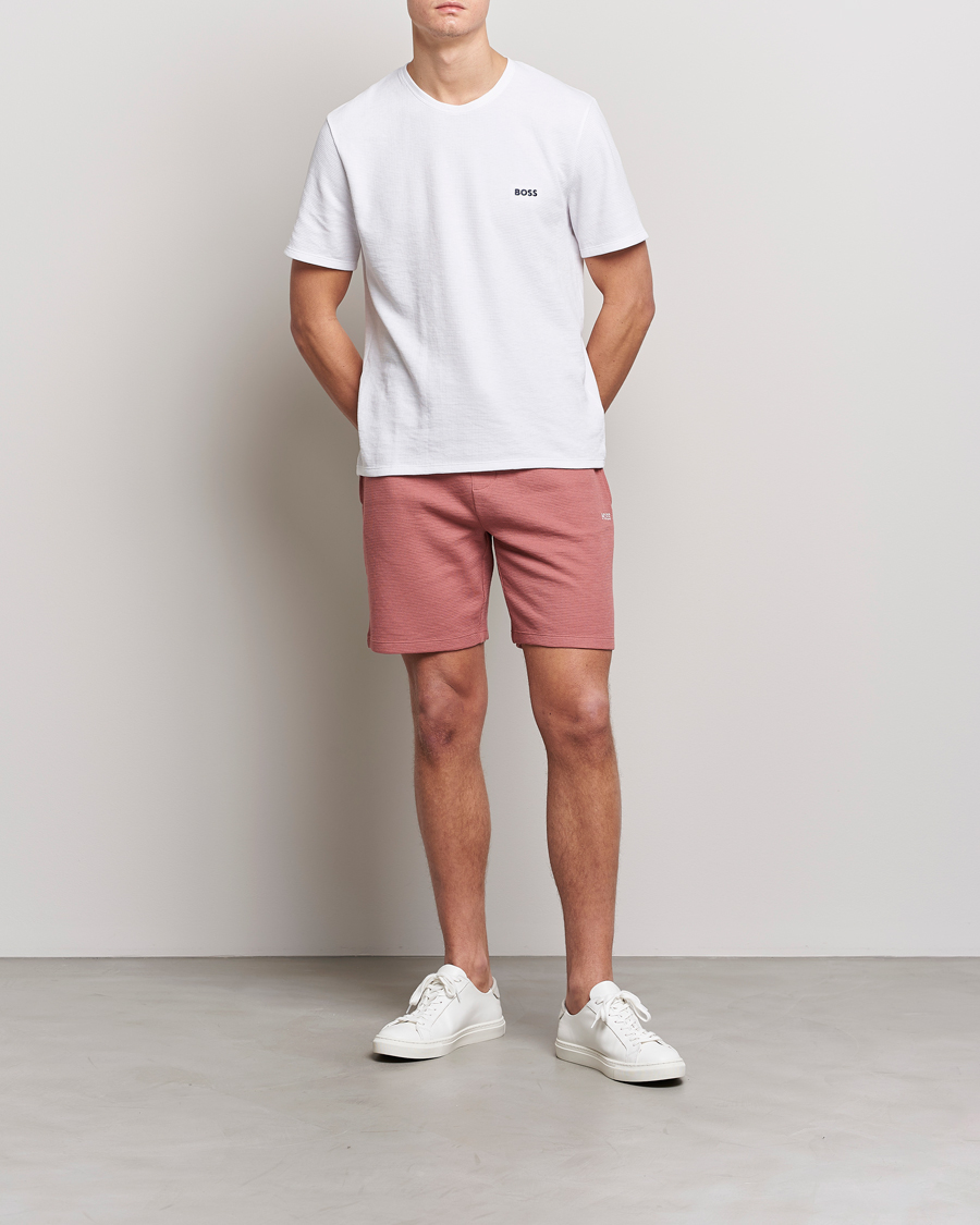 Herre | Shorts | BOSS BLACK | Waffle Logo Shorts Open Pink