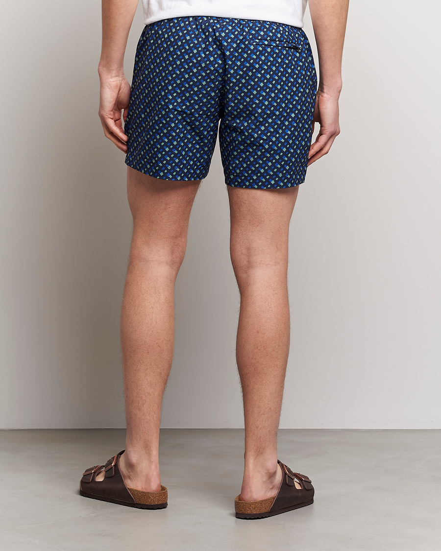 Herre | Badebukser | BOSS BLACK | Manu Monogram Logo Swimshorts Dark Blue