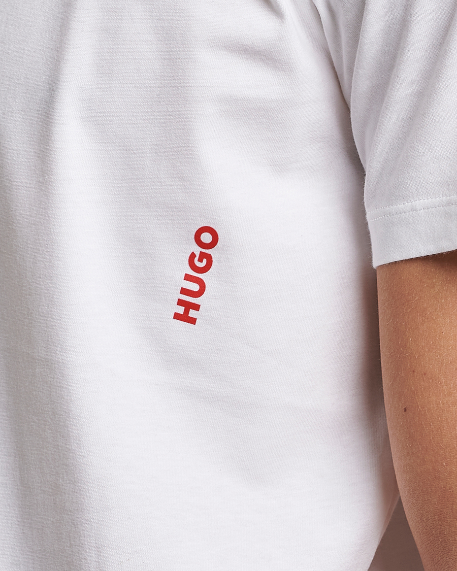 Herre | T-Shirts | HUGO | 2-Pack Logo Crew Neck T-Shirt White