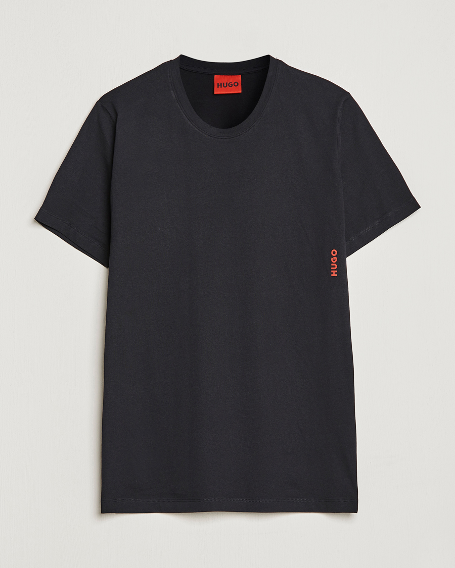 Herre | T-Shirts | HUGO | 2-Pack Logo Crew Neck T-Shirt White/Black