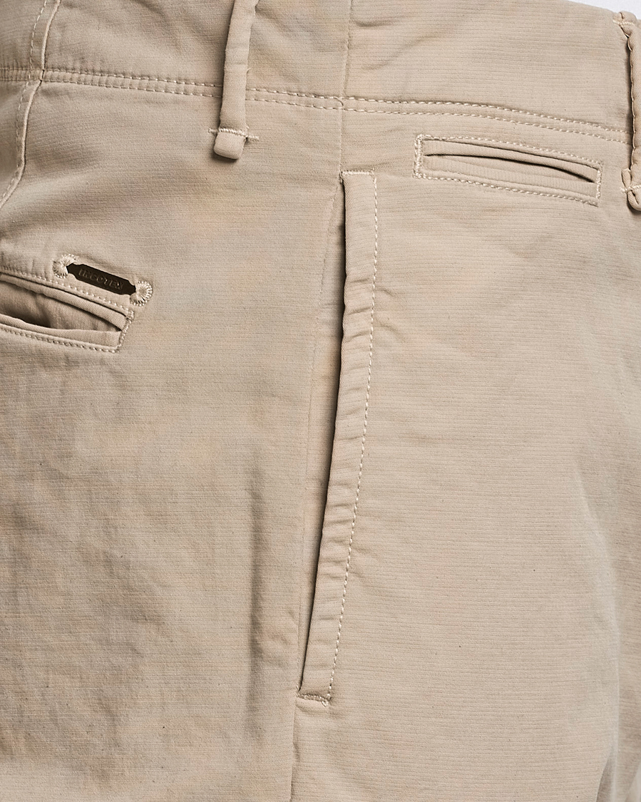 Herre | Bukser | Incotex | Regular Fit Cotton Stretch Slacks Beige
