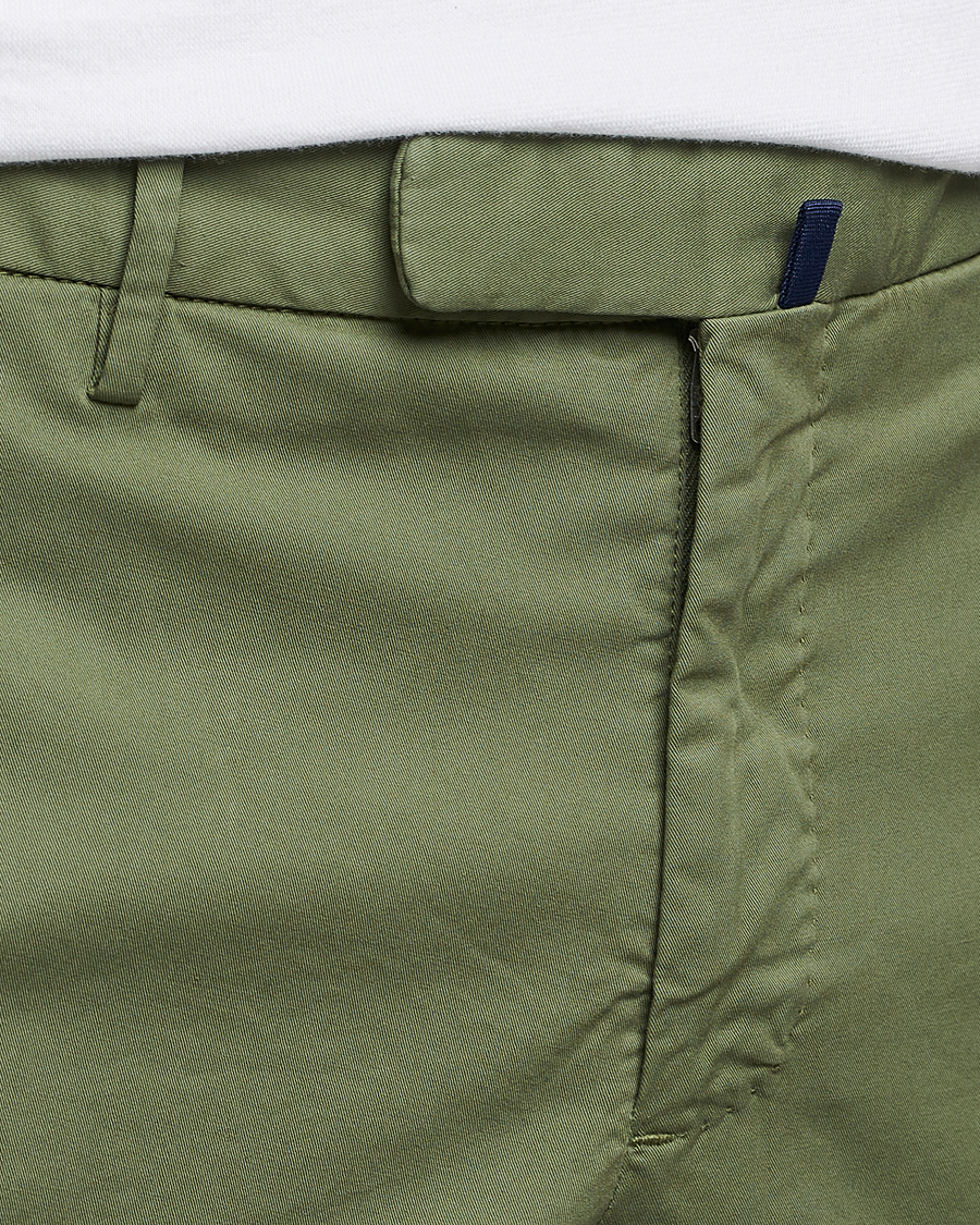 Herre | Bukser | Incotex | Slim Fit Comfort Chinos Olive