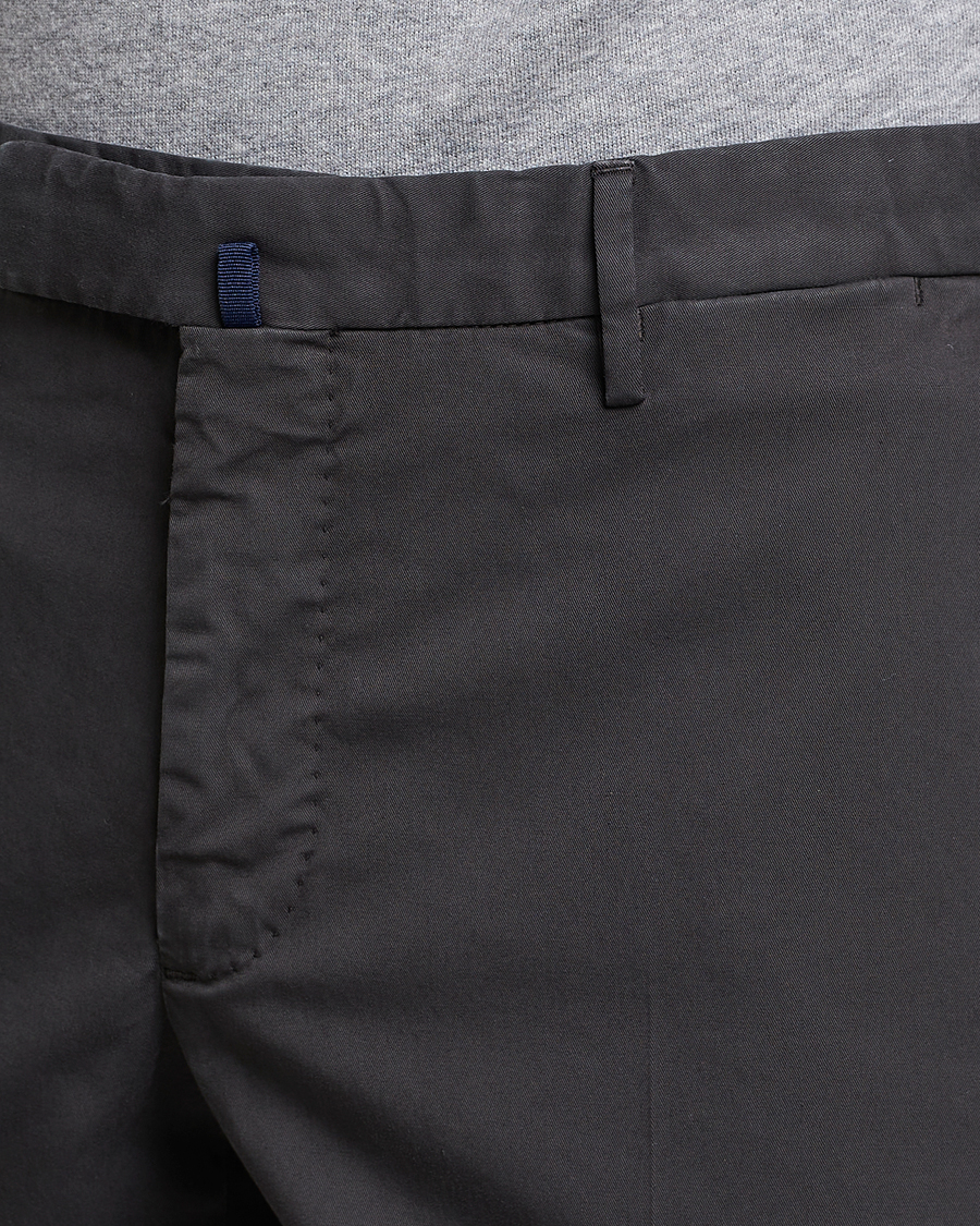 Herre | Bukser | Incotex | Slim Fit Comfort Chinos Charcoal