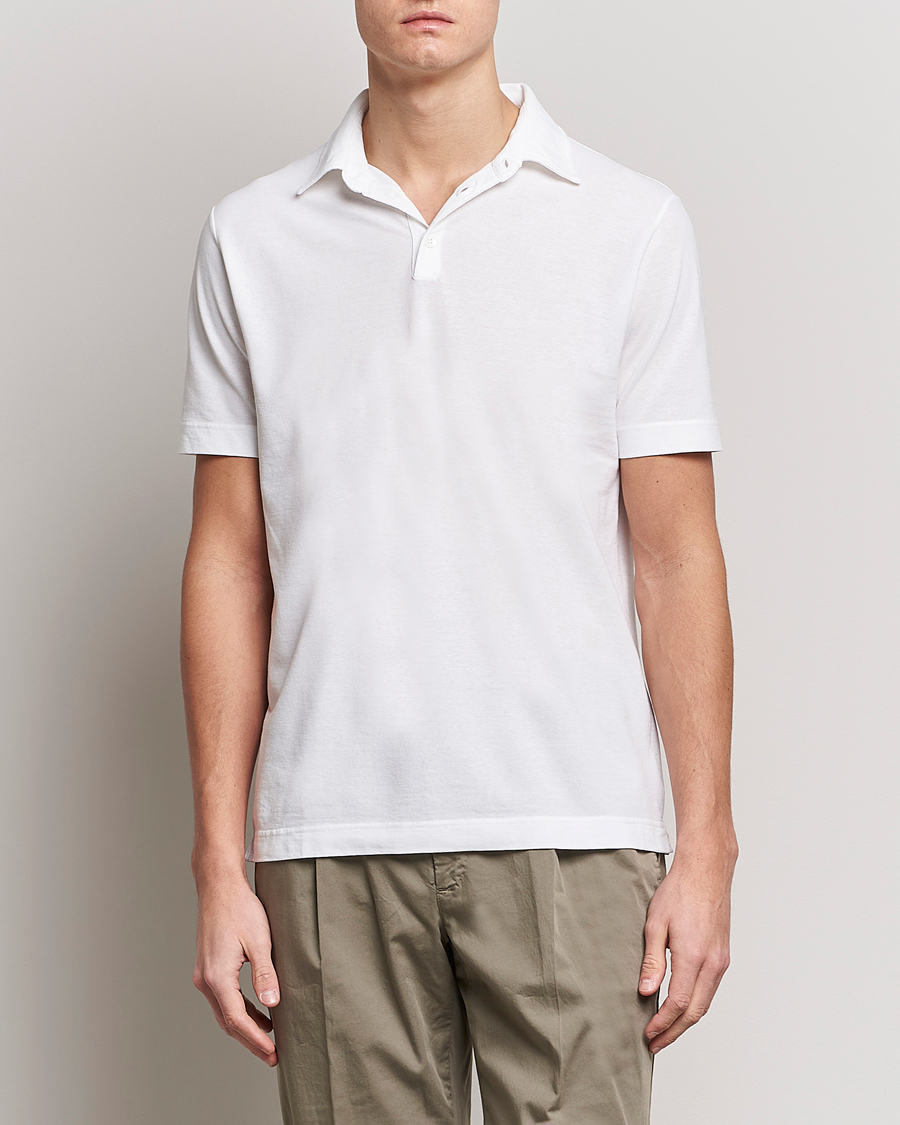 Herre | Tøj | Zanone | Ice Cotton Polo White