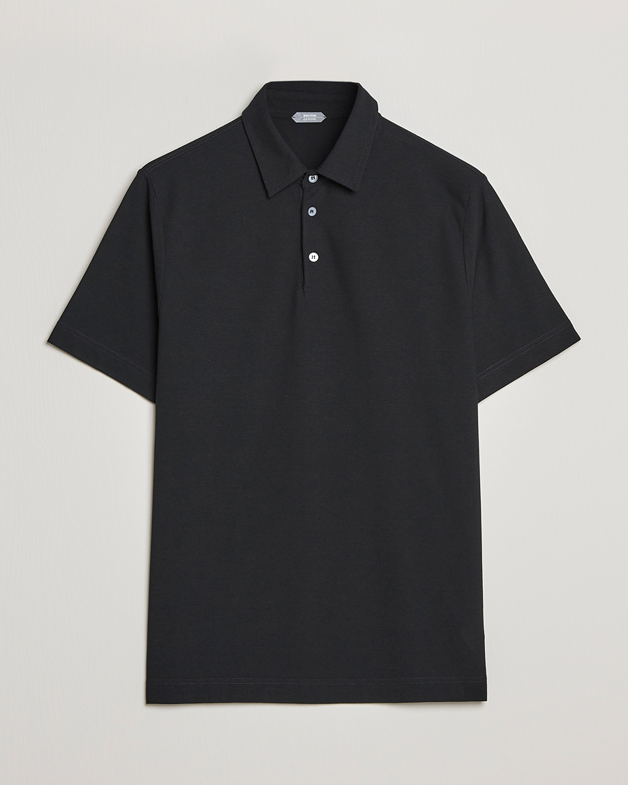 Herre | Polotrøjer | Zanone | Ice Cotton Polo Black