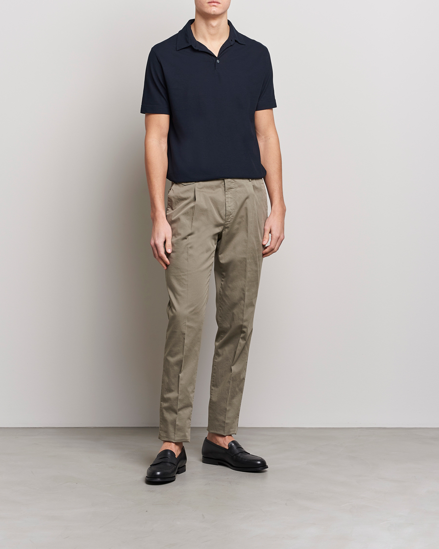 Herre | Polotrøjer | Zanone | Ice Cotton Polo Navy