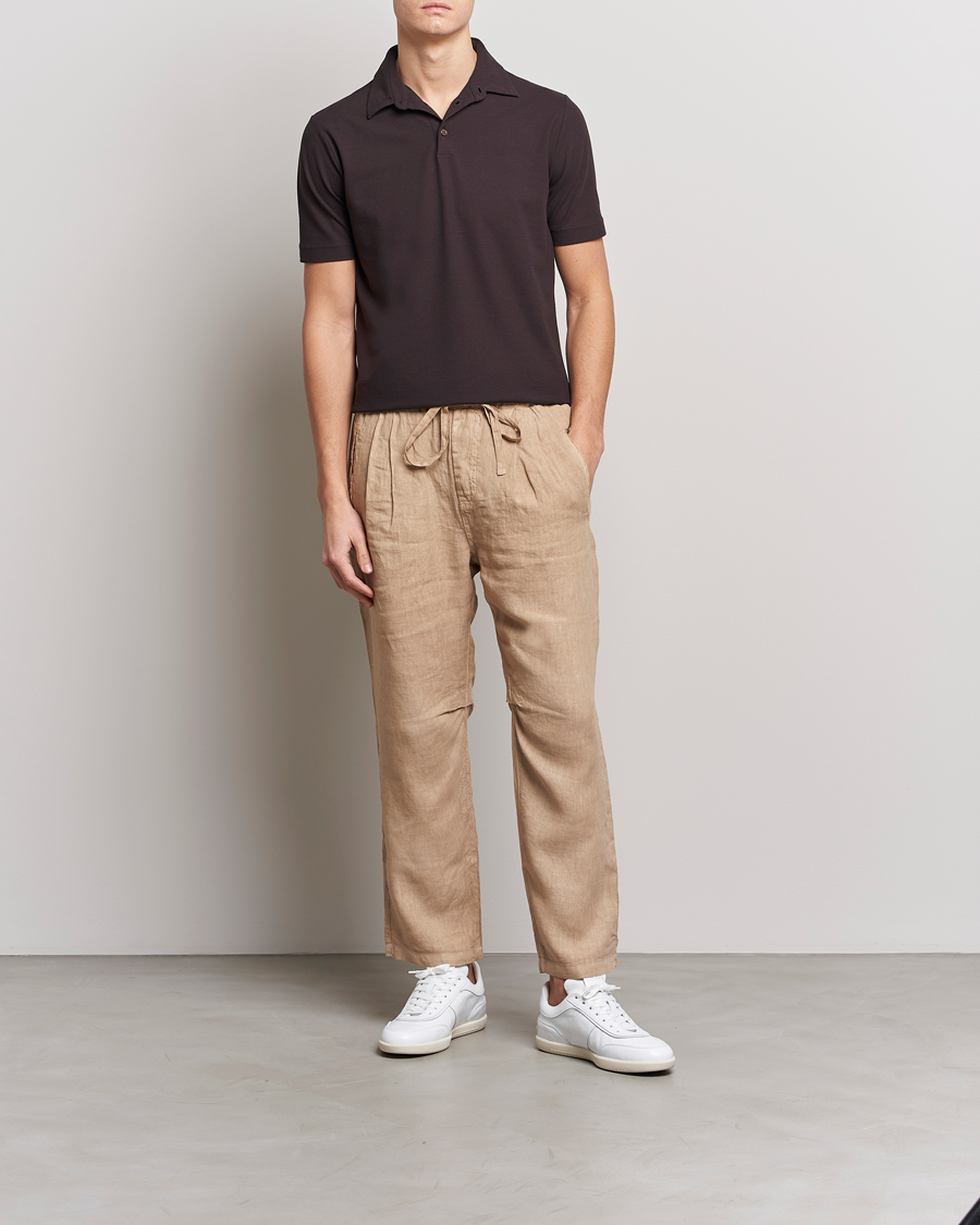 Herre | Polotrøjer | Zanone | Ice Cotton Polo Dark Brown
