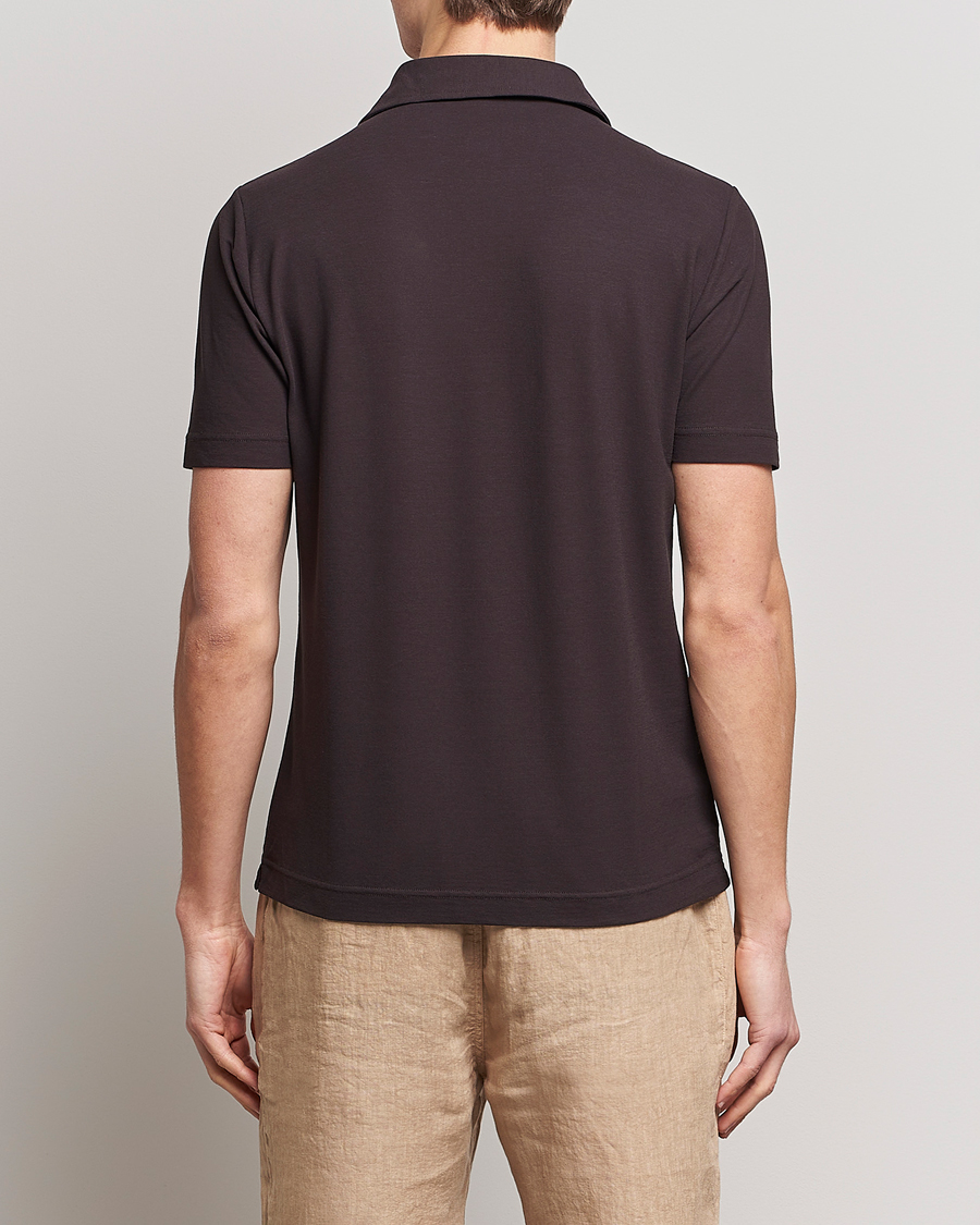 Herre | Polotrøjer | Zanone | Ice Cotton Polo Dark Brown