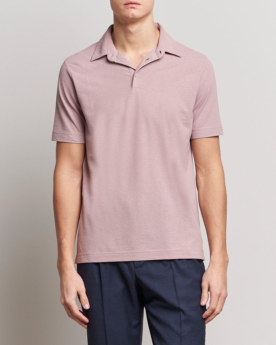 Herre | Zanone | Zanone | Ice Cotton Polo Washed Pink