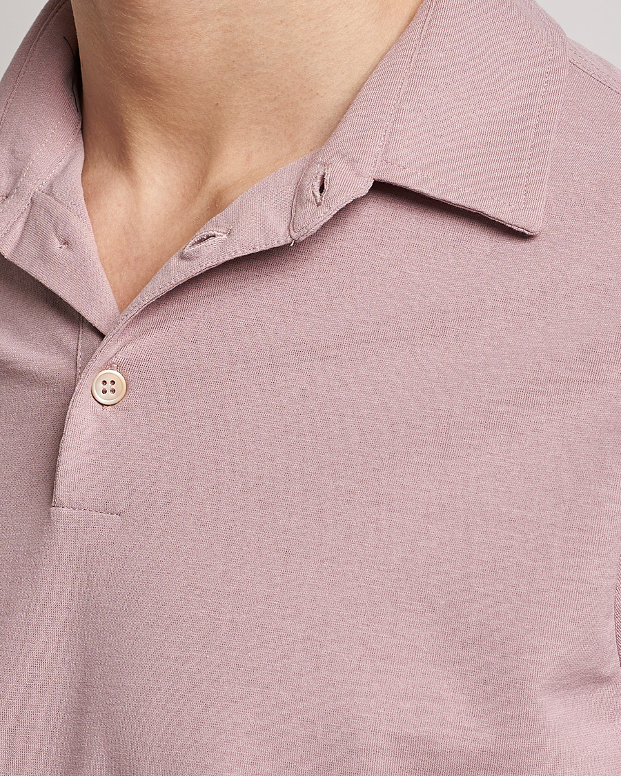 Herre | Polotrøjer | Zanone | Ice Cotton Polo Washed Pink