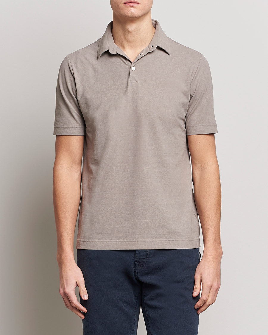 Herre | Polotrøjer | Zanone | Ice Cotton Polo Beige