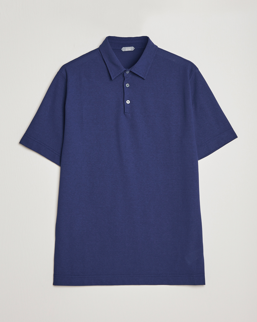 Herre | Polotrøjer | Zanone | Ice Cotton Polo Electric Blue