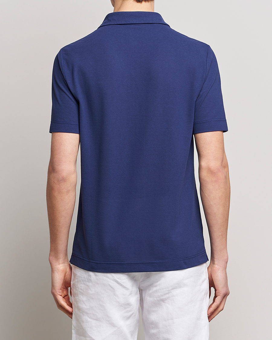 Herre | Polotrøjer | Zanone | Ice Cotton Polo Electric Blue