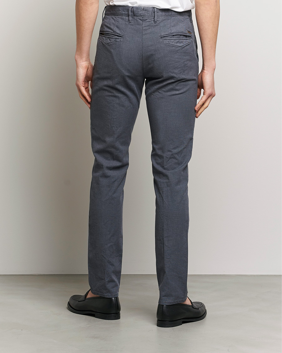 Herre | Bukser | Incotex | Slim Fit Overdyed Pattern Slacks Grey