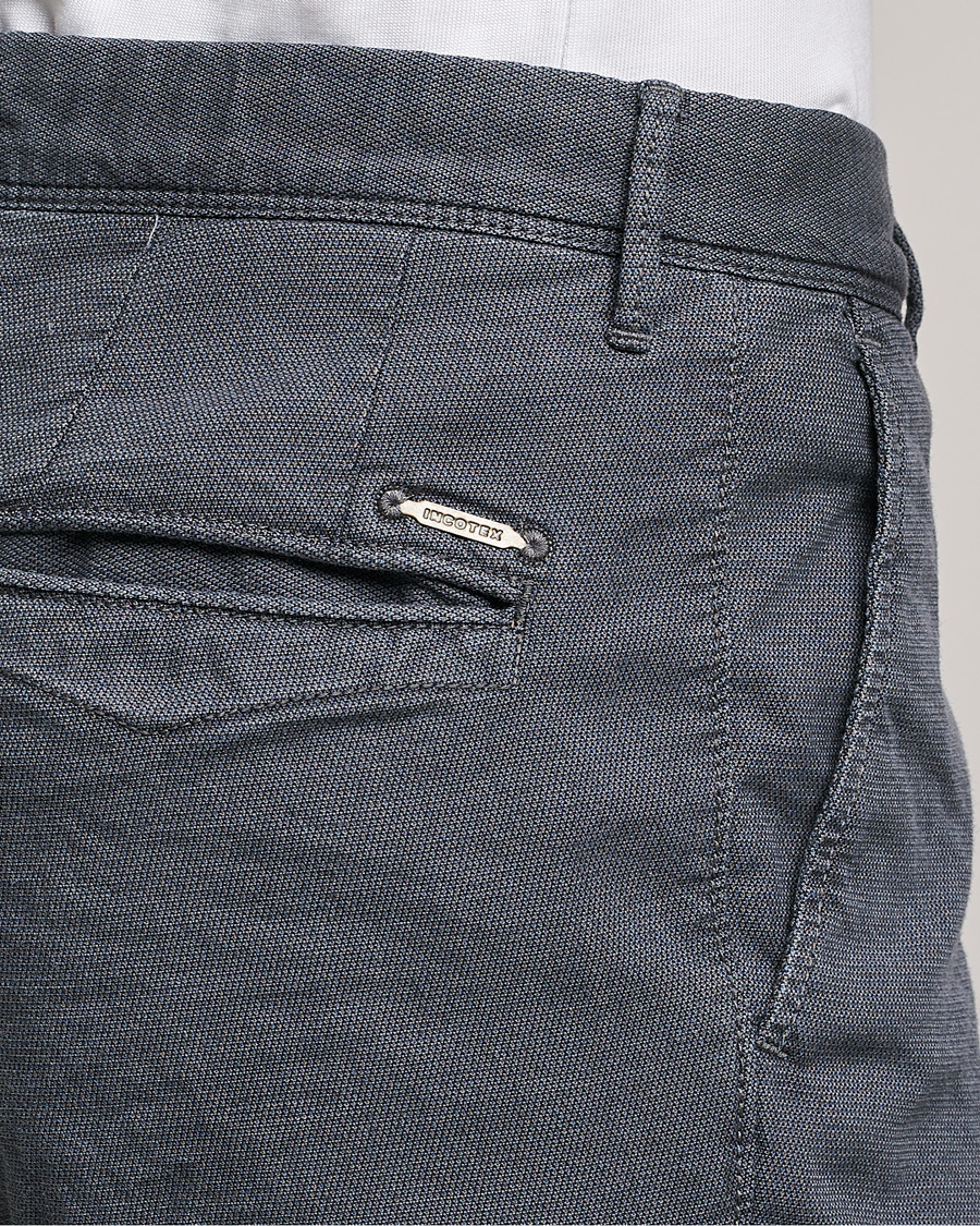 Herre | Bukser | Incotex | Slim Fit Overdyed Pattern Slacks Grey