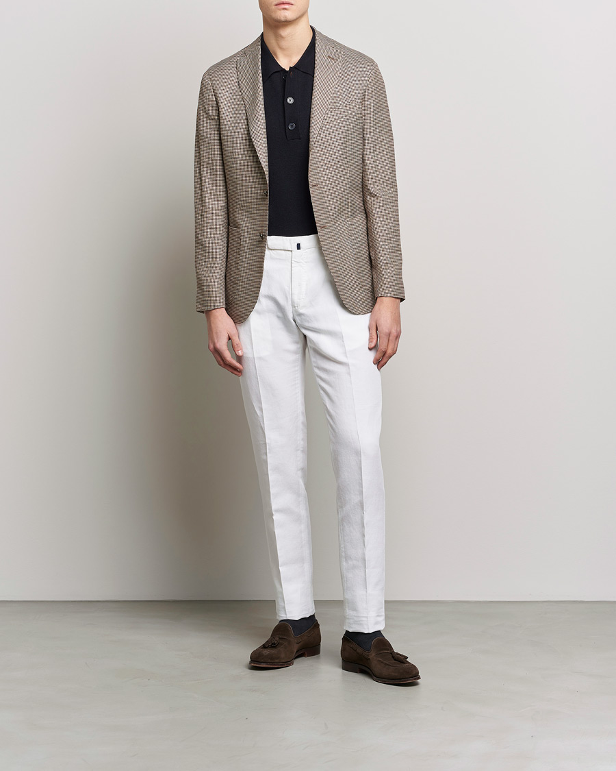 Herre | Bukser | Incotex | Slim Fit Chinolino Trousers White