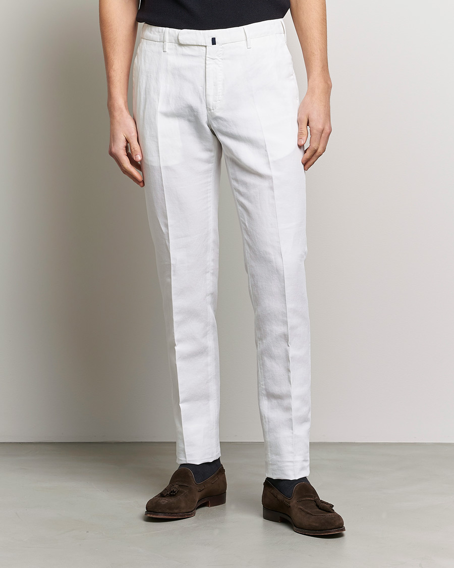 Herre | Bukser | Incotex | Slim Fit Chinolino Trousers White