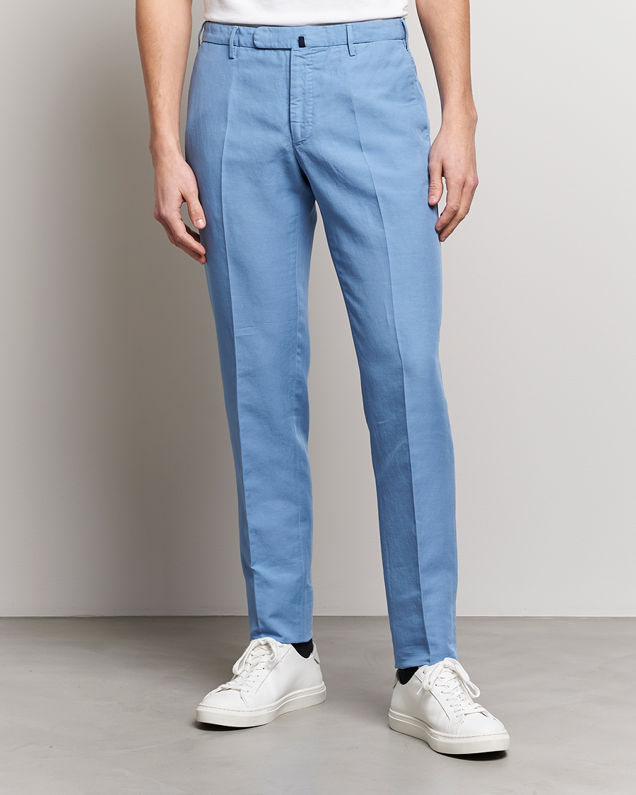 Herre | Bukser | Incotex | Slim Fit Chinolino Trousers Light Blue