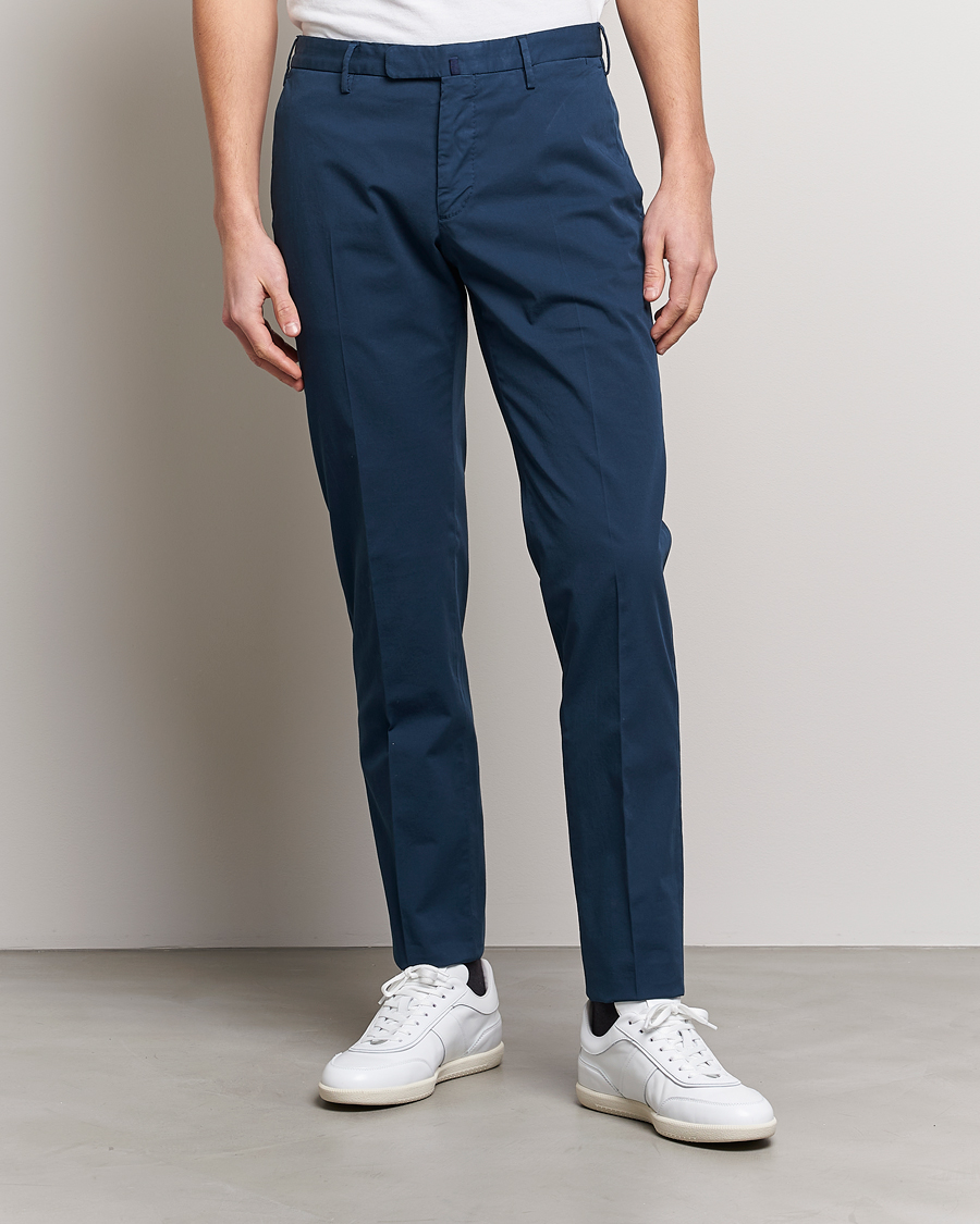 Herre | Bukser | Incotex | Slim Fit Chinolino Trousers Navy
