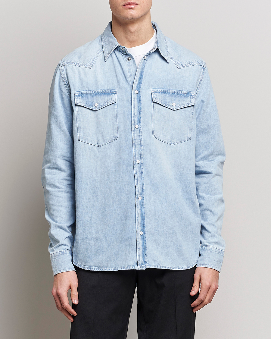 Herre | Denimskjorter | J.Lindeberg | Carson Denim Shirt Light Blue