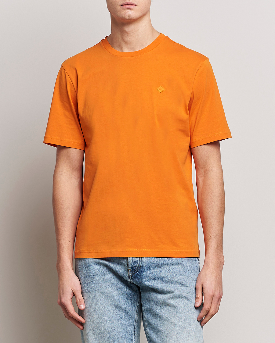 Herre | J.Lindeberg | J.Lindeberg | Dale Organic Cotton Patch T-Shirt Russet Orange