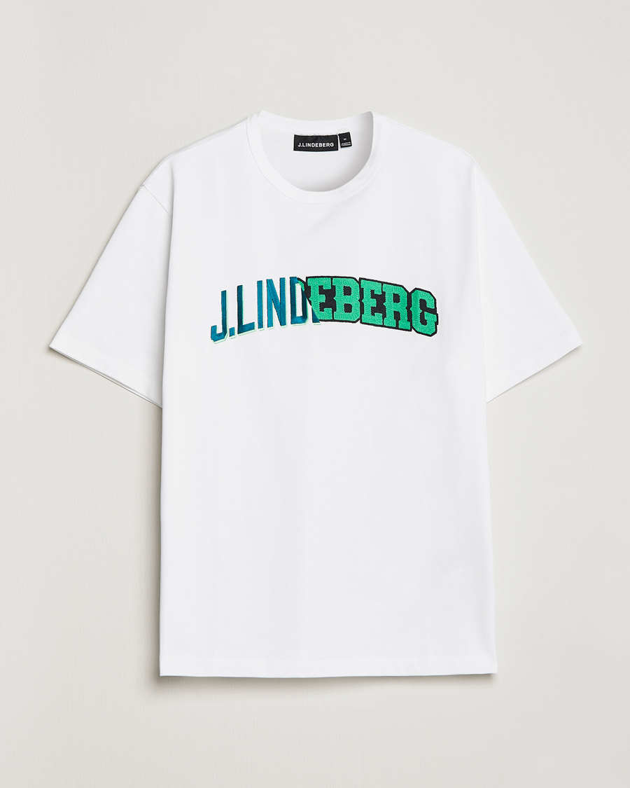 Herre | T-Shirts | J.Lindeberg | Camilo Graphic Heavy T-Shirt White