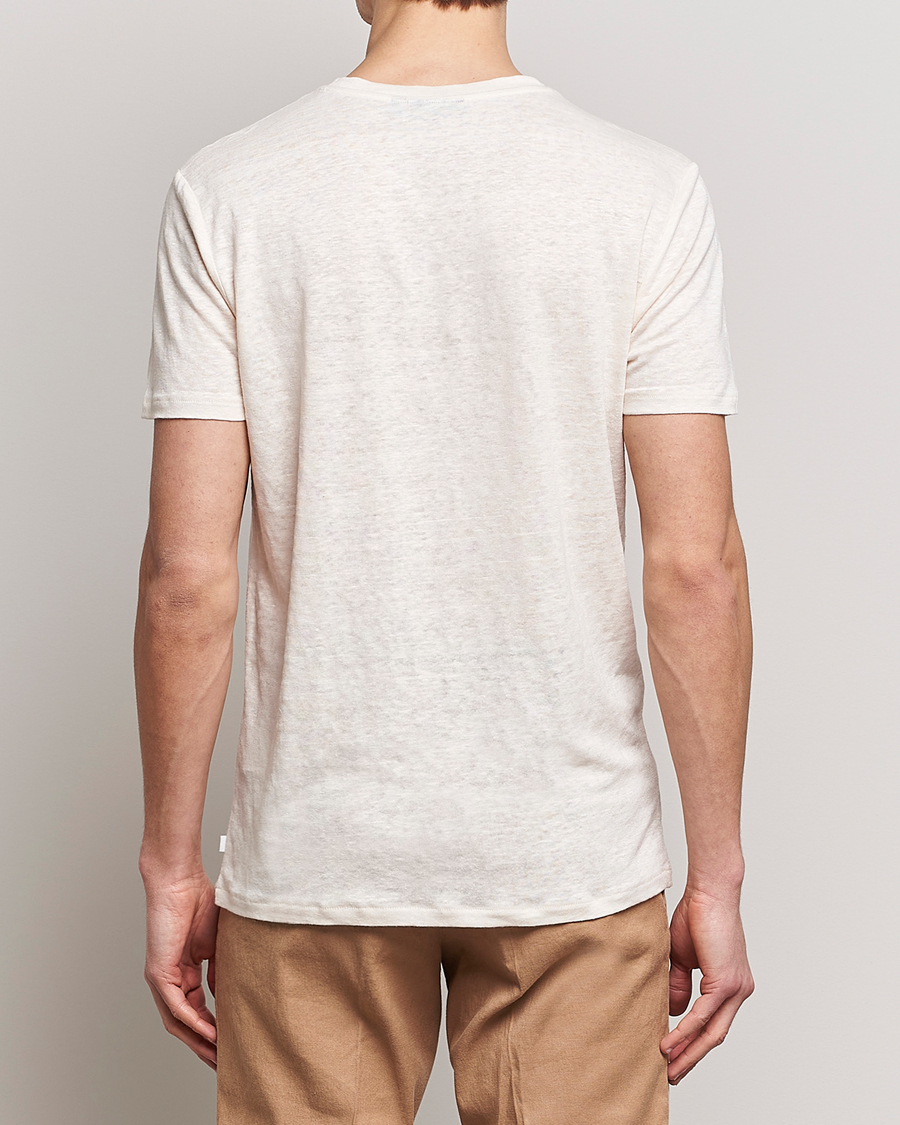 Herre | T-Shirts | J.Lindeberg | Coma Linen Tee Turtledove