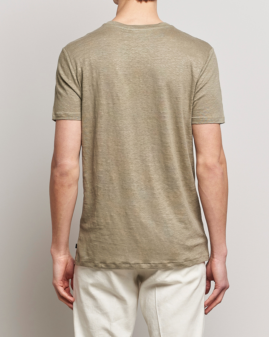 Herre | T-Shirts | J.Lindeberg | Coma Linen Tee Aloe