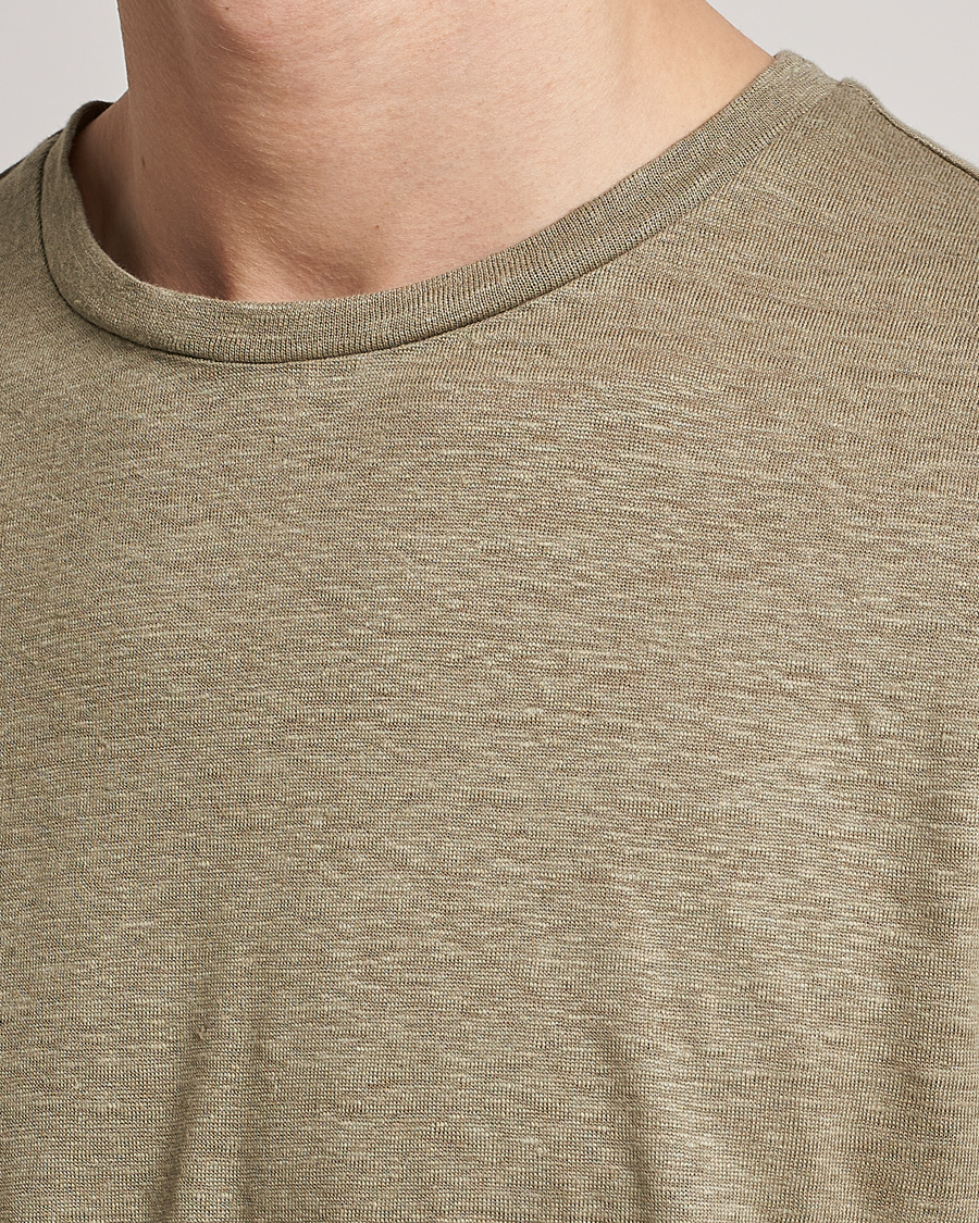 Herre | T-Shirts | J.Lindeberg | Coma Linen Tee Aloe