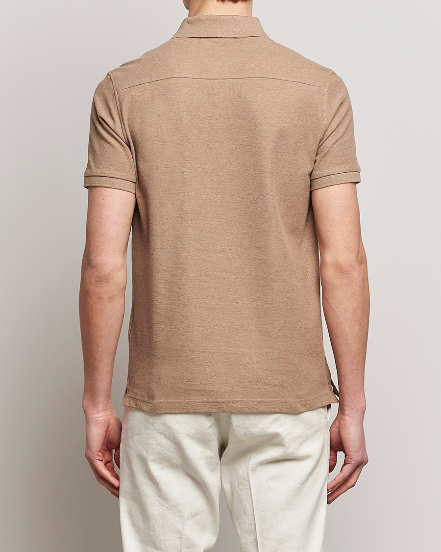 Herre | Polotrøjer | J.Lindeberg | Troy Clean Polo Tiger Brown Melange