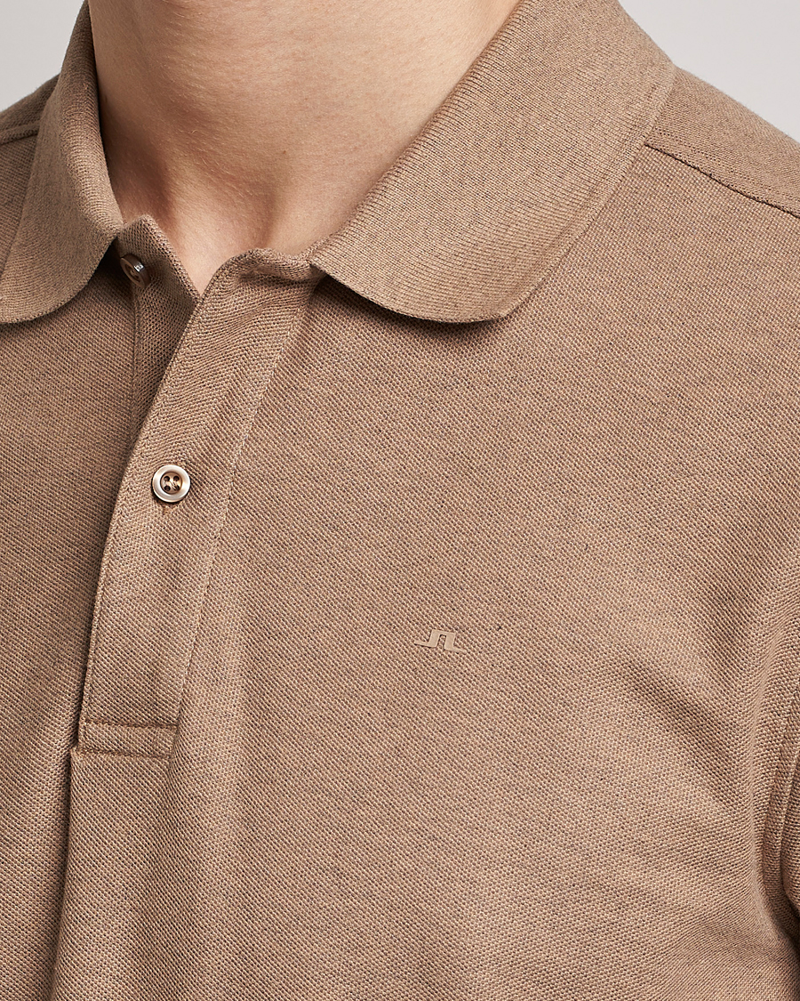 Herre | Polotrøjer | J.Lindeberg | Troy Clean Polo Tiger Brown Melange