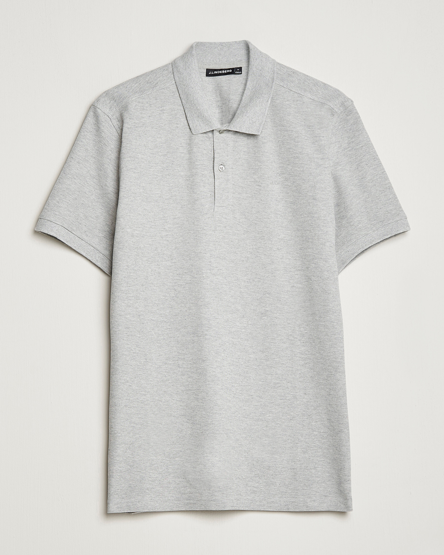 Herre | Polotrøjer | J.Lindeberg | Troy Clean Polo Light Grey Melange