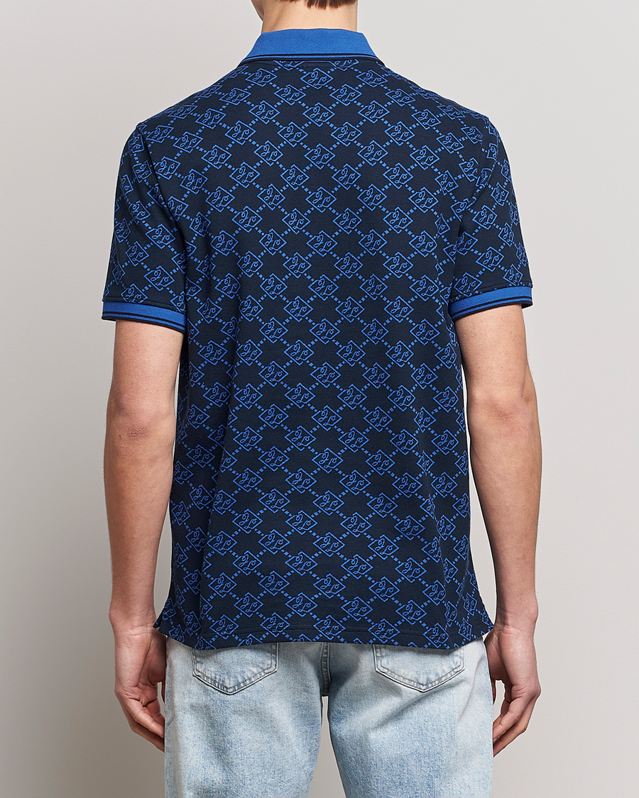 Herre | Polotrøjer | J.Lindeberg | Deklan Organic Cotton Jacquard Polo Navy