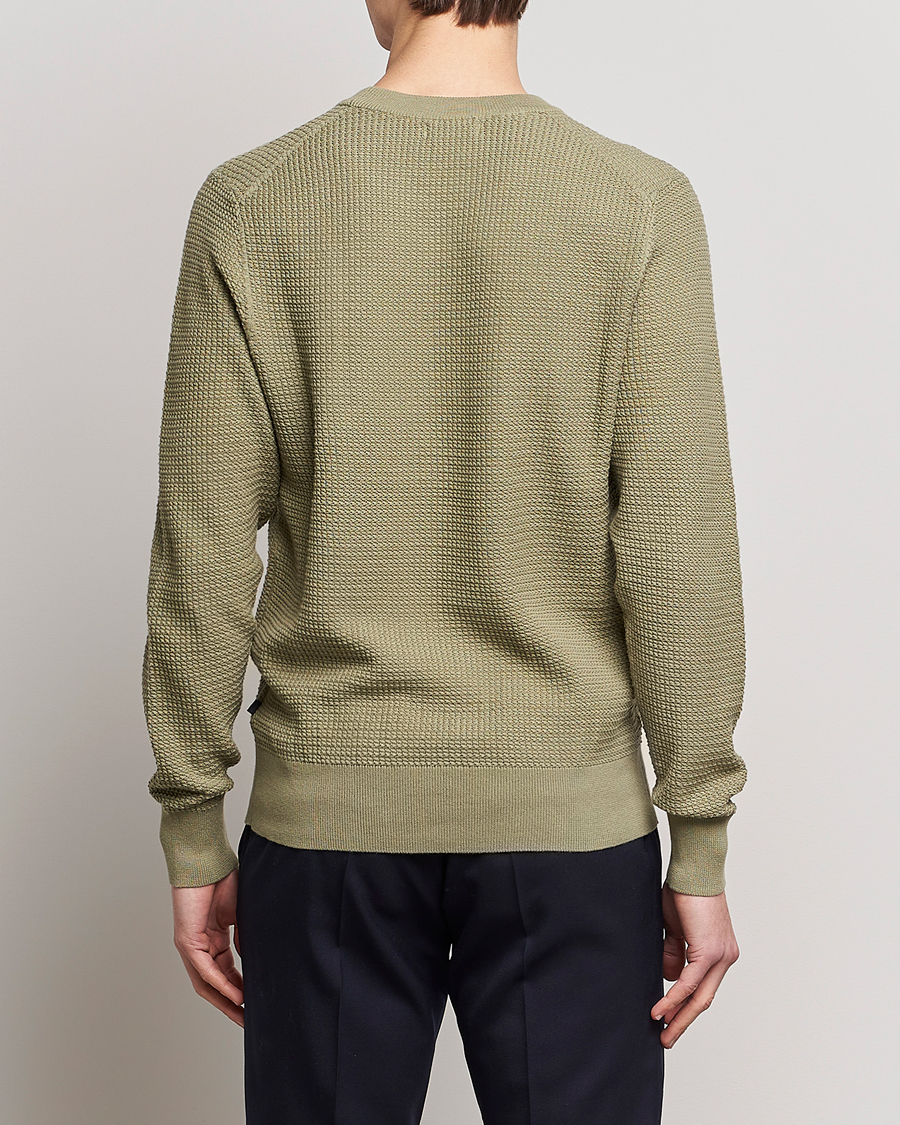Herre | Trøjer | J.Lindeberg | Arthur Structure Organic Cotton Crew Neck Aloe