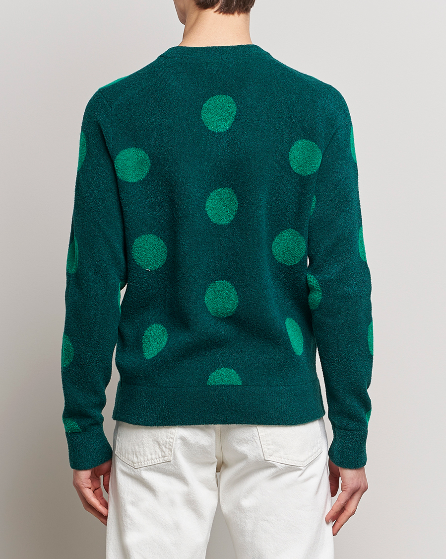 Herre | Trøjer | J.Lindeberg | Dotte Hairy Jacquard Crewneck Rain Forest