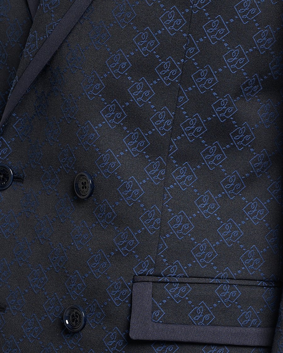 Herre | Blazere & jakker | J.Lindeberg | Doryl S JL Jacquard Double Breasted Blazer Navy