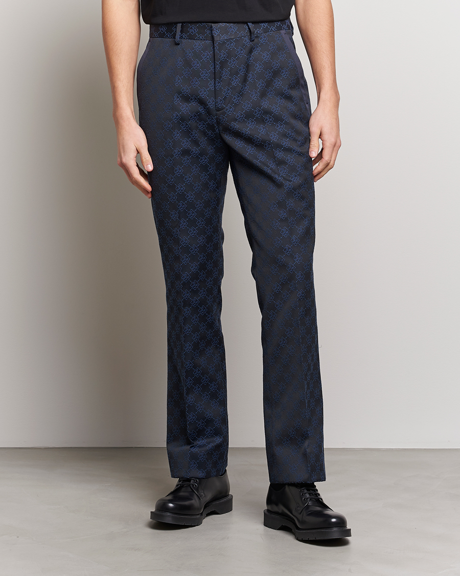 Herre | Bukser | J.Lindeberg | Gomor JL Jacquard Trousers Navy