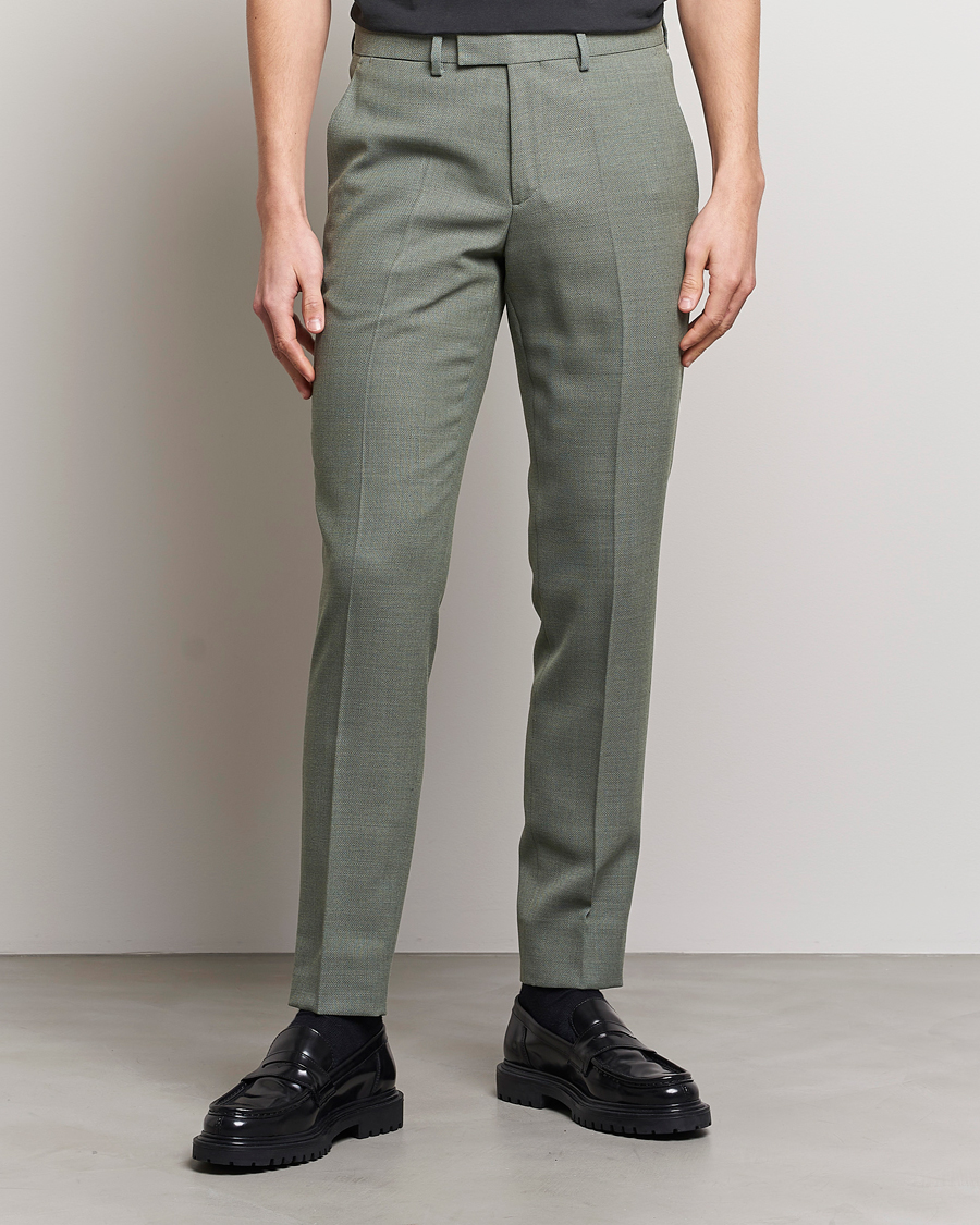 Herre | Habitbukser | J.Lindeberg | Grant Active Hopsack Pants Aloe