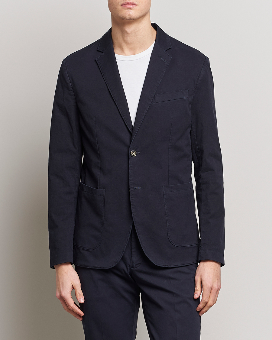 Herre | Blazere & jakker | J.Lindeberg | Hopper Cotton Garment Dye Blazer Navy