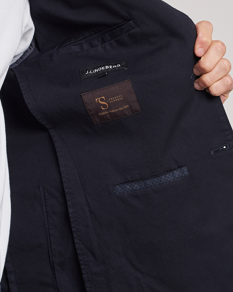Herre | Blazere & jakker | J.Lindeberg | Hopper Cotton Garment Dye Blazer Navy