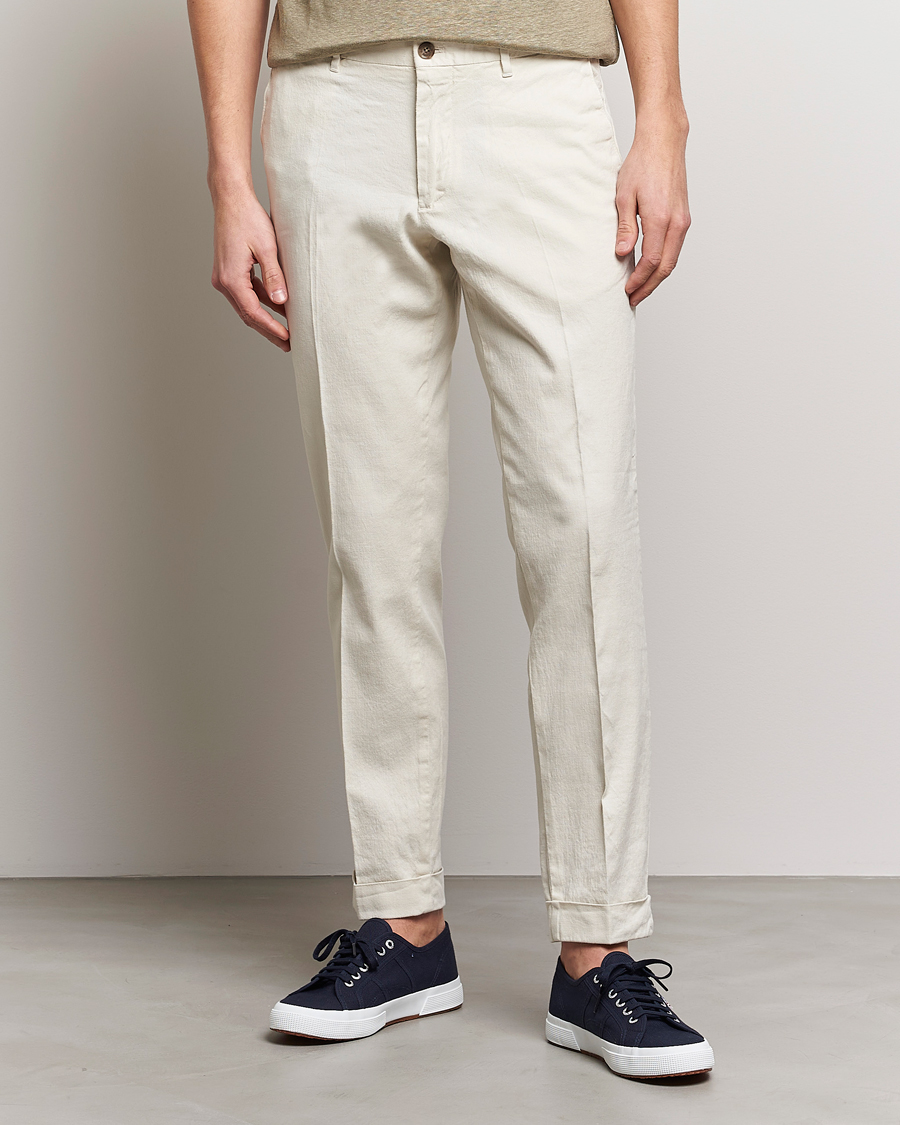 Herre | The linen lifestyle | J.Lindeberg | Grant Stretch Cotton/Linen Trousers Turtledove