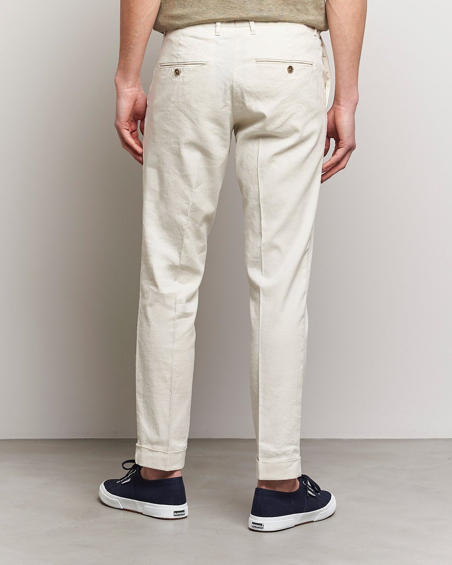 Herre | Bukser | J.Lindeberg | Grant Stretch Cotton/Linen Trousers Turtledove