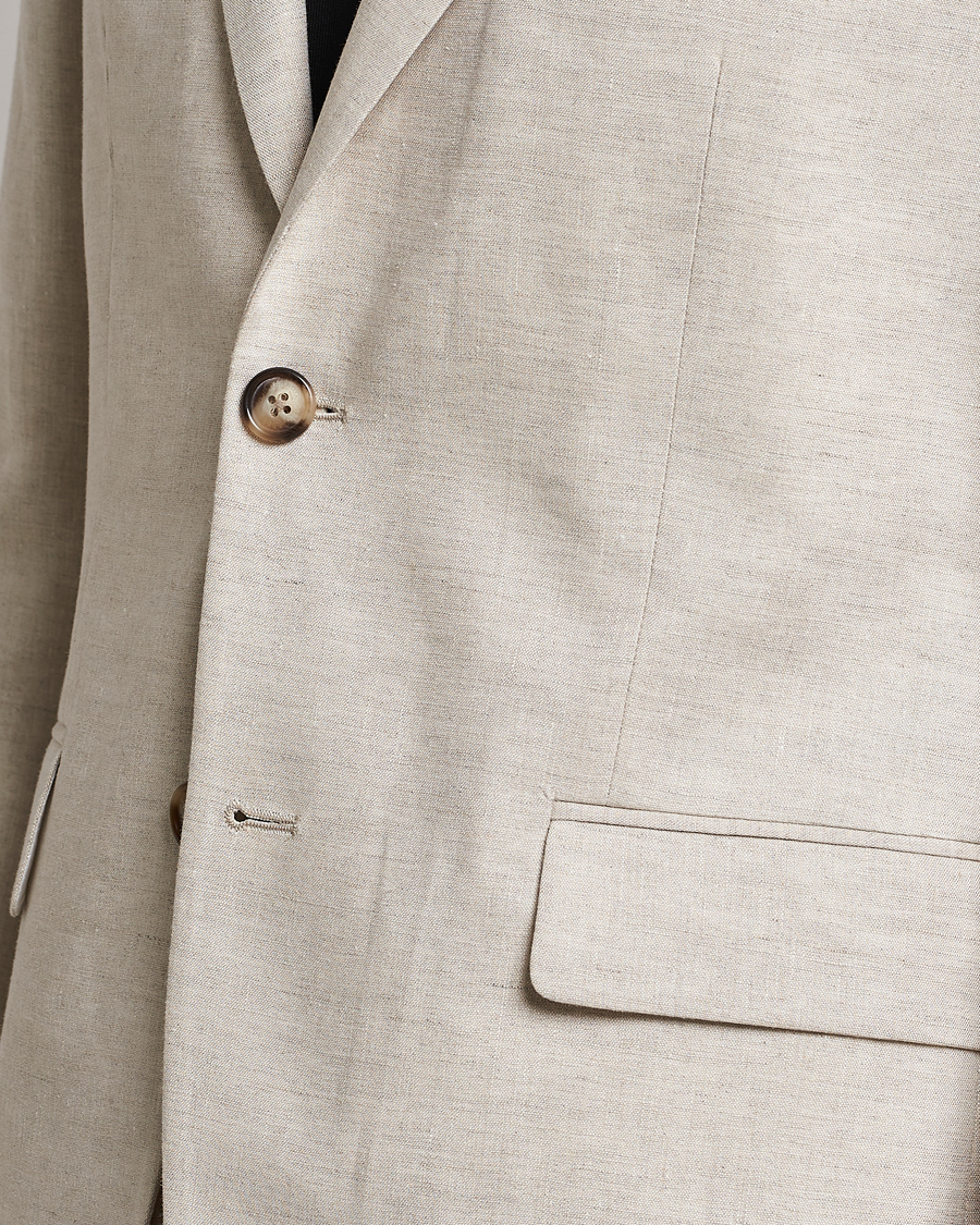Herre | Blazere & jakker | J.Lindeberg | Hopper Super Linen Blazer Safari Beige