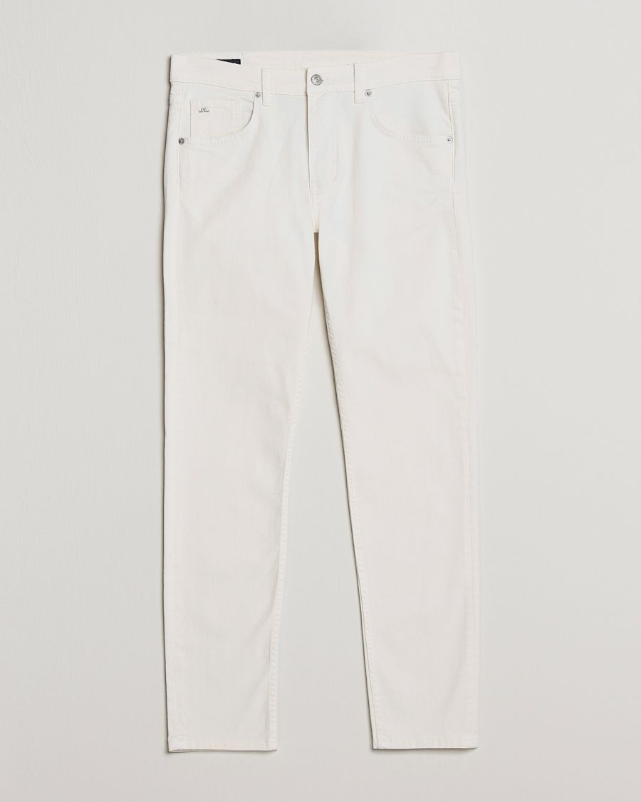 Herre | Bukser | J.Lindeberg | Jay Solid Stretch 5-Pocket Trousers Cloud White