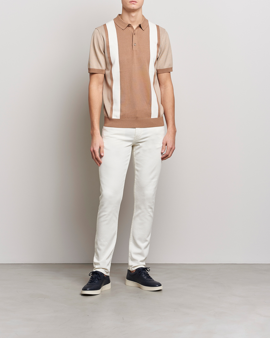 Herre | Bukser | J.Lindeberg | Jay Solid Stretch 5-Pocket Trousers Cloud White
