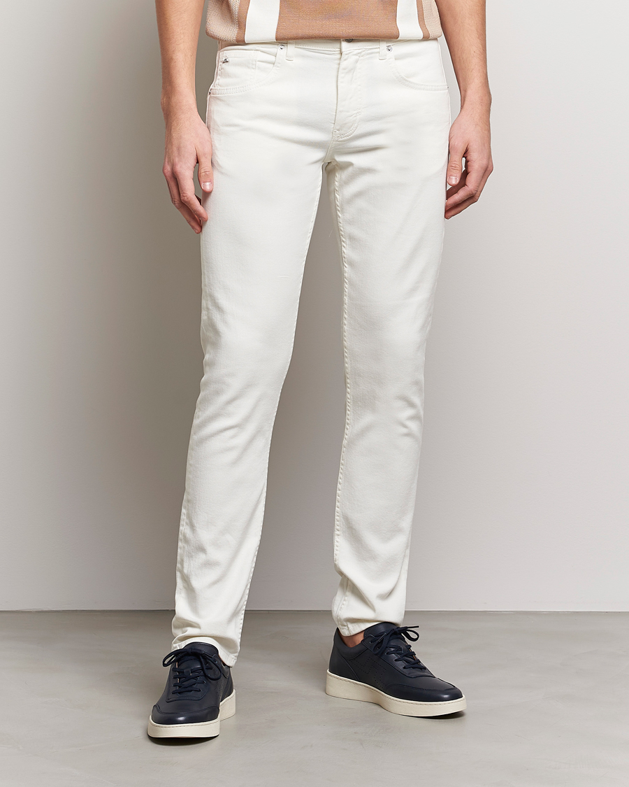 Herre | Bukser | J.Lindeberg | Jay Solid Stretch 5-Pocket Trousers Cloud White